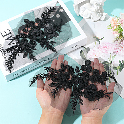 Аксессуары для вышивки цветочной марлей и блестками&nbsp;DIY-WH20081-002C