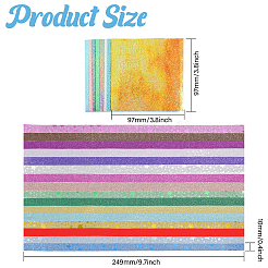 3 пакетик 3-х видов блестящей бумаги для оригами в виде звезд DIY-GL0005-06