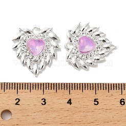 Подвески из сплава со стразами&nbsp;PALLOY-D028-03B-S-RS