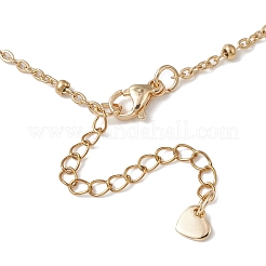 Подвеска в форме сердца с изображением сглаза из латуни с кубическими цирконами&nbsp;NJEW-JN05803-02