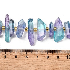 Гальванические природный кристалл кварца бусы пряди G-F800-D15