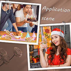 100шт OPP рождественские конфеты мешки ABAG-WH0051-04