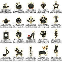 20шт 20 стиля подвески из сплава с эмалью&nbsp;ENAM-FS0001-73B