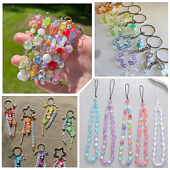 Наборы для самостоятельного изготовления брелоков в виде звезд и букв&nbsp;DIY-SC0031-82