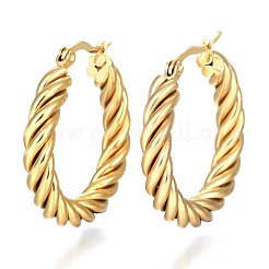 Серьги-кольца из нержавеющей стали 304 EJEW-F257-20