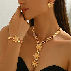 Элегантные комплекты из сплава с цветочными браслетами&nbsp;KO4302