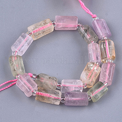 Натуральные смешанные кварцевые бисерные пряди&nbsp;X-G-S345-8x11-016