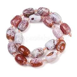 Природные пожары треск агат бисер нитей&nbsp;G-K393-G02-12x16