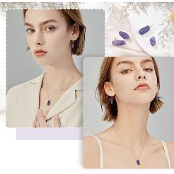 50 шт. Подвески из натурального аметиста&nbsp;FIND-FH0005-16