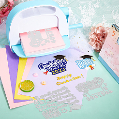 2 шт. 2 стиля выпускной сезон тема трафареты для резки углеродистой стали DIY-WH0309-876