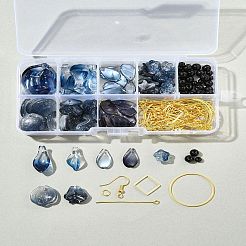 Наборы для изготовления сережек из стеклянных подвесок своими руками&nbsp;DIY-FS0009-01