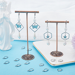 3 стиль фурнитуры для сережек с застежкой-рычагом из нержавеющей стали 304 STAS-SC0007-58P