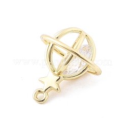 Латунные микропаве прозрачные кубические циркониевые подвески KK-K371-32G