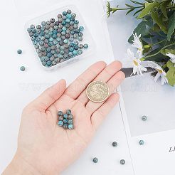 Натуральный хризоколлу драгоценный камень бисер пряди G-OC0001-12