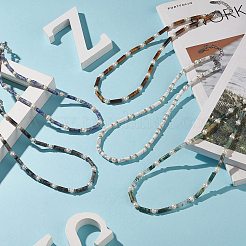 Ожерелье из бисера из натуральных смешанных драгоценных камней NJEW-JN04209