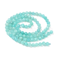 Природных амазонит бисер нитей G-E411-43-4mm-01