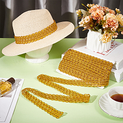 13 ярд металлизированной кружевной оплетки из полиэстера DIY-WH0632-44