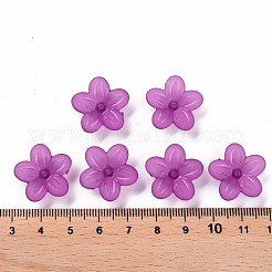 Матовые акриловые колпачки из бисера MACR-S371-08A-743