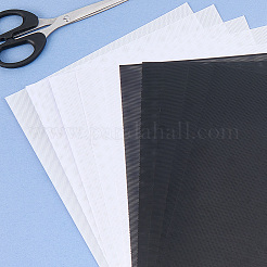 10 шт. 2 стиля пластиковых сетчатых холстовых листов AJEW-CP0009-04