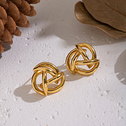 Серьги-гвоздики спиральной формы из нержавеющей стали 304 FC8265