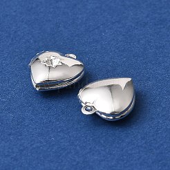 Сердце сеттинги горный хрусталь латунные подвеска KK-A276-12S