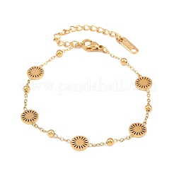 Женские браслеты Sun Link из нержавеющей стали 304&nbsp;BJEW-Z161-04G