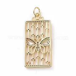 Латунные подвески из микро-паве KK-E068-VF026