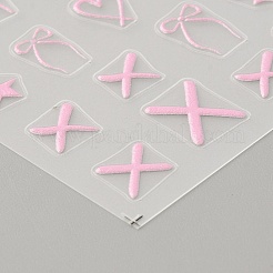 4 лист 4-х цветных пластиковых наклеек для дизайна ногтей в виде банта&nbsp;MRMJ-DJ0001-12