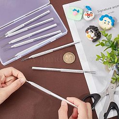 8 шт. инструмент для создания текстуры из перьевой проволоки из нержавеющей стали для глиняной скульптуры DIY-UN0003-25