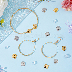 12 шт. 2 бусины из нержавеющей стали 304 STAS-DC0014-43