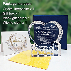 Сердце со словом k9 стеклянные фигурки DJEW-WH0026-003