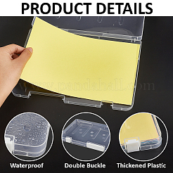 Прозрачные пластиковые упаковочные коробки с откидной крышкой&nbsp;AJEW-WH20060-90B