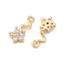 Подвески в виде цветка из кубического циркония&nbsp;KK-A286-16G