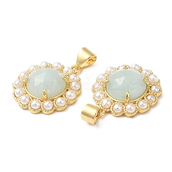 Ионное покрытие (ip) натуральный смешанный драгоценный камень кулон G-E599-03G