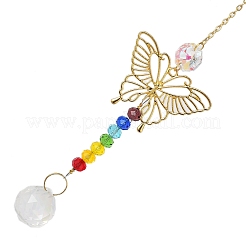 Подвесные украшения из полой бабочки из сплава&nbsp;HJEW-Q012-03B