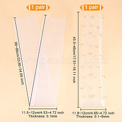 2 пара 2 стиля нейлоновый тюль длинный рукав FIND-OC0003-16