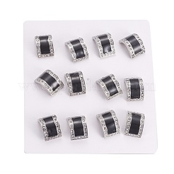 Серьги-гвоздики из нержавеющей стали 304 с эмалью EJEW-F234-24P