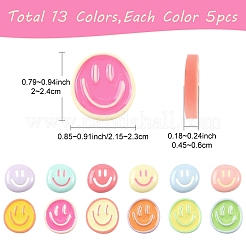 65шт 13 стиля непрозрачные кабошоны из смолы&nbsp;RESI-YW0005-75