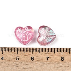 Симпатичные прозрачные бусины из смоляной эмали RESI-L047-01