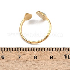 Кольца-манжеты из нержавеющей стали 304 из смолы для женщин&nbsp;RJEW-K303-10G