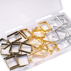 Сплав открытая задняя рамка большие подвески&nbsp;PALLOY-BT0001-02-RS