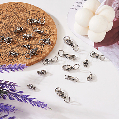 30 шт. 6 стиля карабинов из нержавеющей стали 304&nbsp;STAS-TA0001-83P