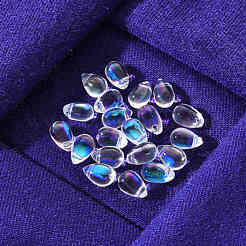 Прозрачные брызги окрашенные стеклянные подвески&nbsp;GLAA-YW0001-16