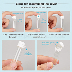 Прозрачные стеклянные бутылки&nbsp;LS-AJEW-WH0010-07B