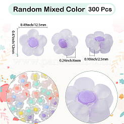 300 шт. Прозрачные акриловые бусины TACR-PA0001-13