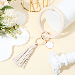 1 брелок из искусственной кожи с кисточками на запястье&nbsp;BJEW-CL0001-30A