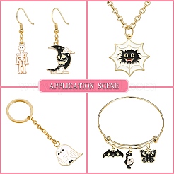 20шт 10 стиля подвески из сплава с эмалью ENAM-CJ0004-33