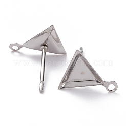 Серьги-гвоздики из нержавеющей стали 304&nbsp;STAS-J032-10