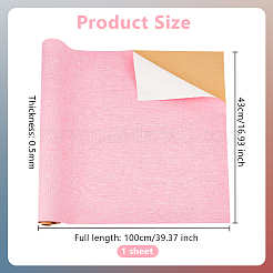 1шт прямоугольная льняная ткань DIY-OC0012-84B