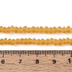 Матовые прозрачные стеклянные бусины&nbsp;GLAA-N016-4mm-24